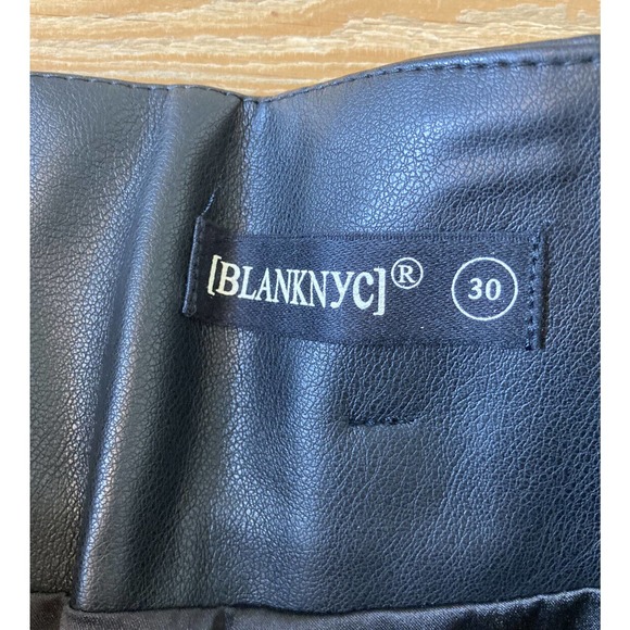 NEW Blank NYC Faux Leather Skirt Size 30 Women’s Black - Picture 3 of 7